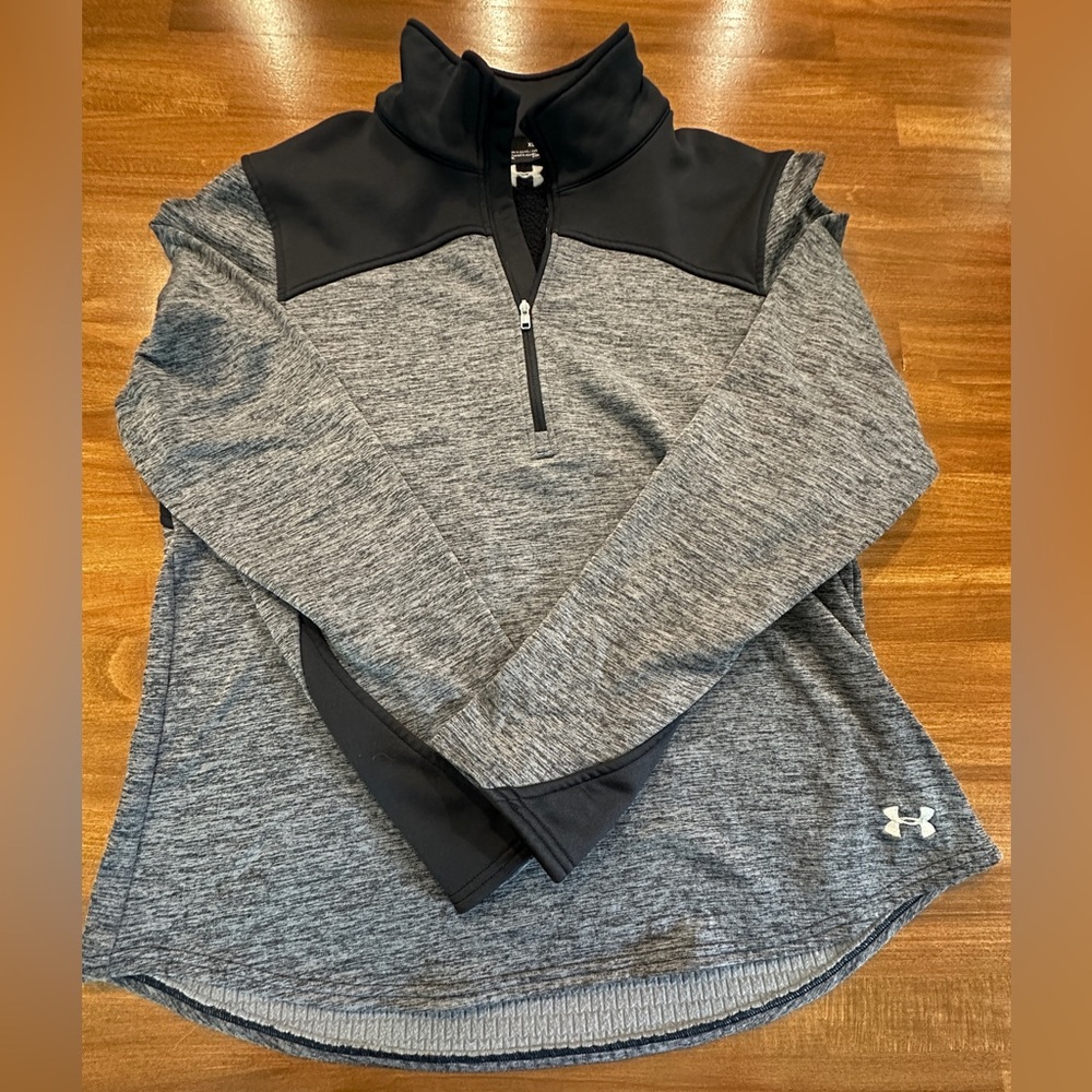 Under Armour Black and Gray Performance Pullover